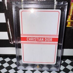 Red Christian Dior Playing Card